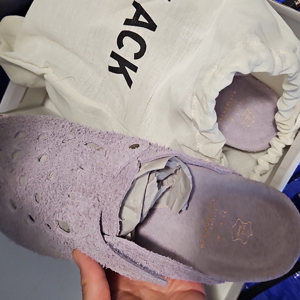 BRANDBLACK Carrera Lavender Purple Clogs - leather Suede - Picture 3 of 4